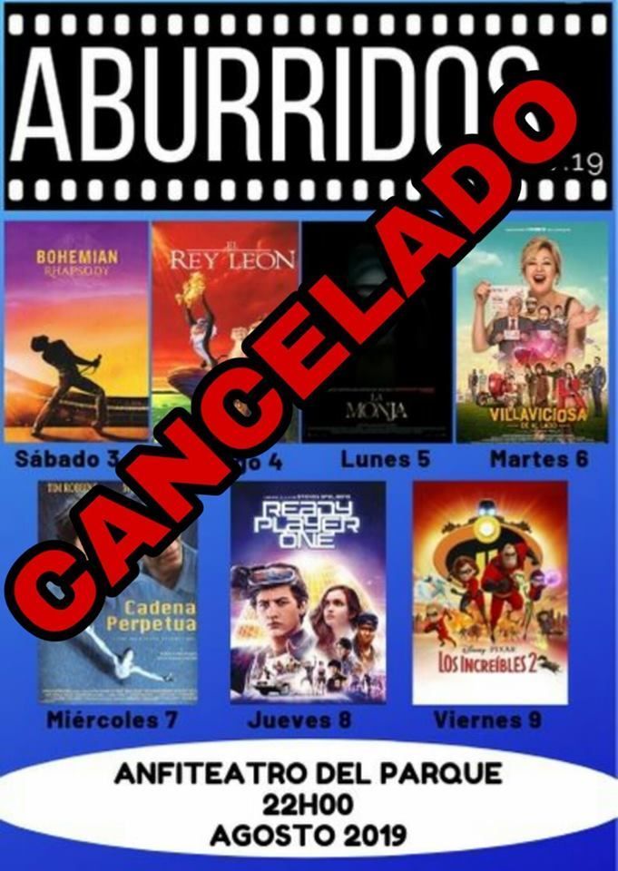 aburridos 2019 cancelado