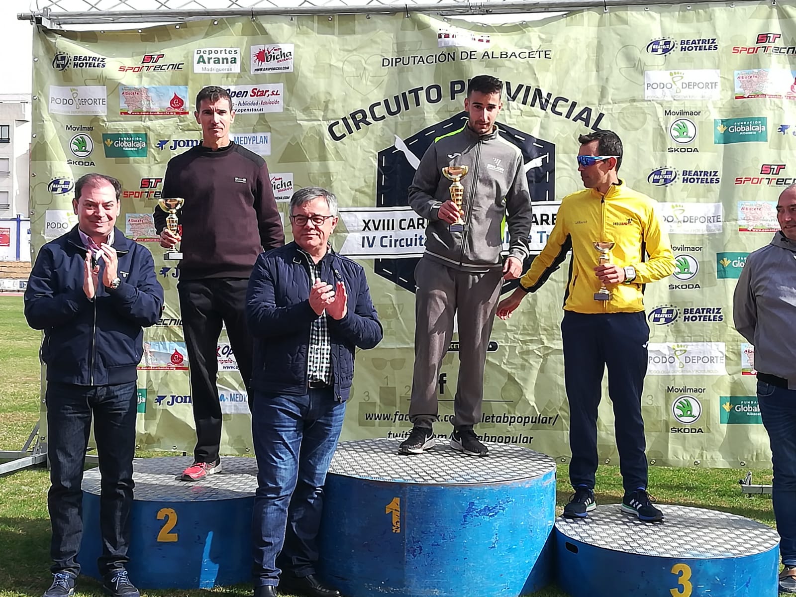 podium atletismo 2018