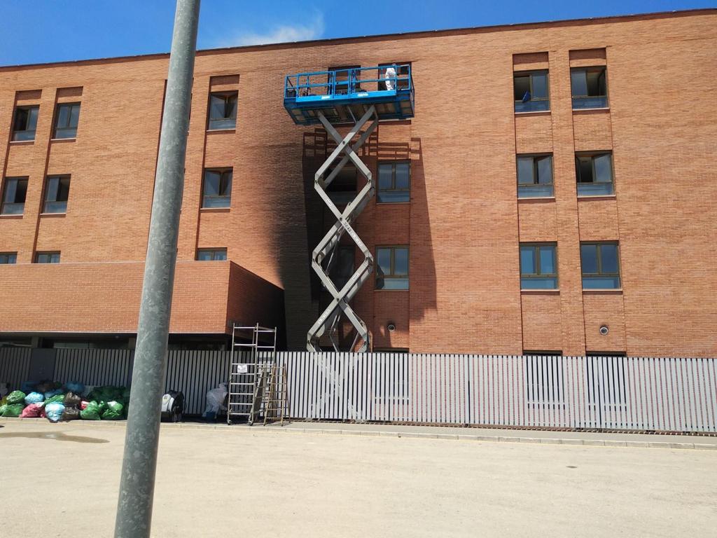 hospital incendio junio 2020