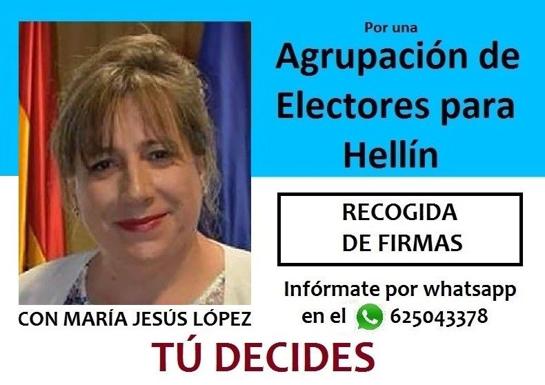 cartel agrupación de electores hellín