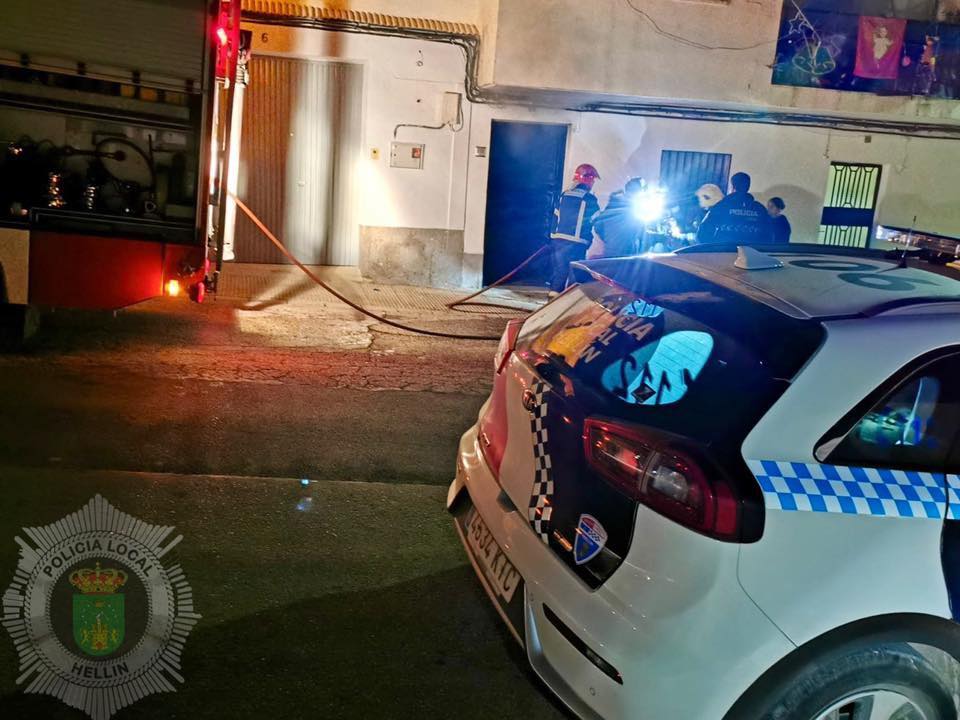 incendio en calle baena