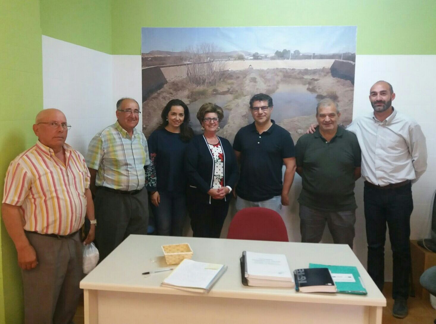 serena y agricultores